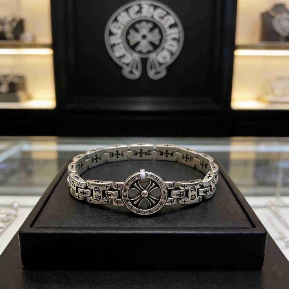 Chrome Hearts Flower Cross Bracelet Size 20cm - Picture 4 of 5